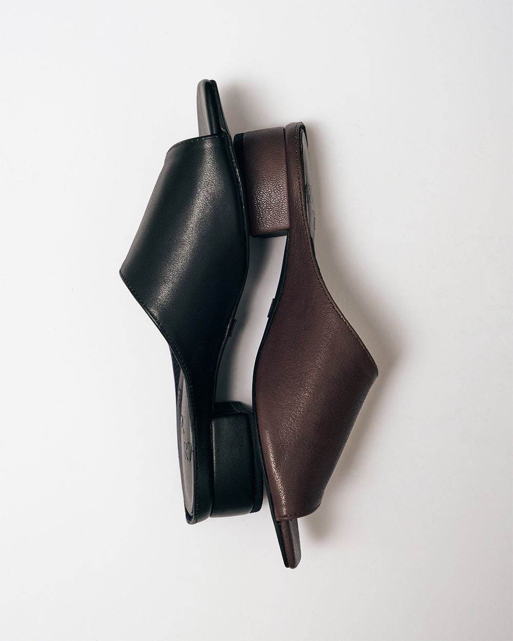 Asymmetrical Mules in Black