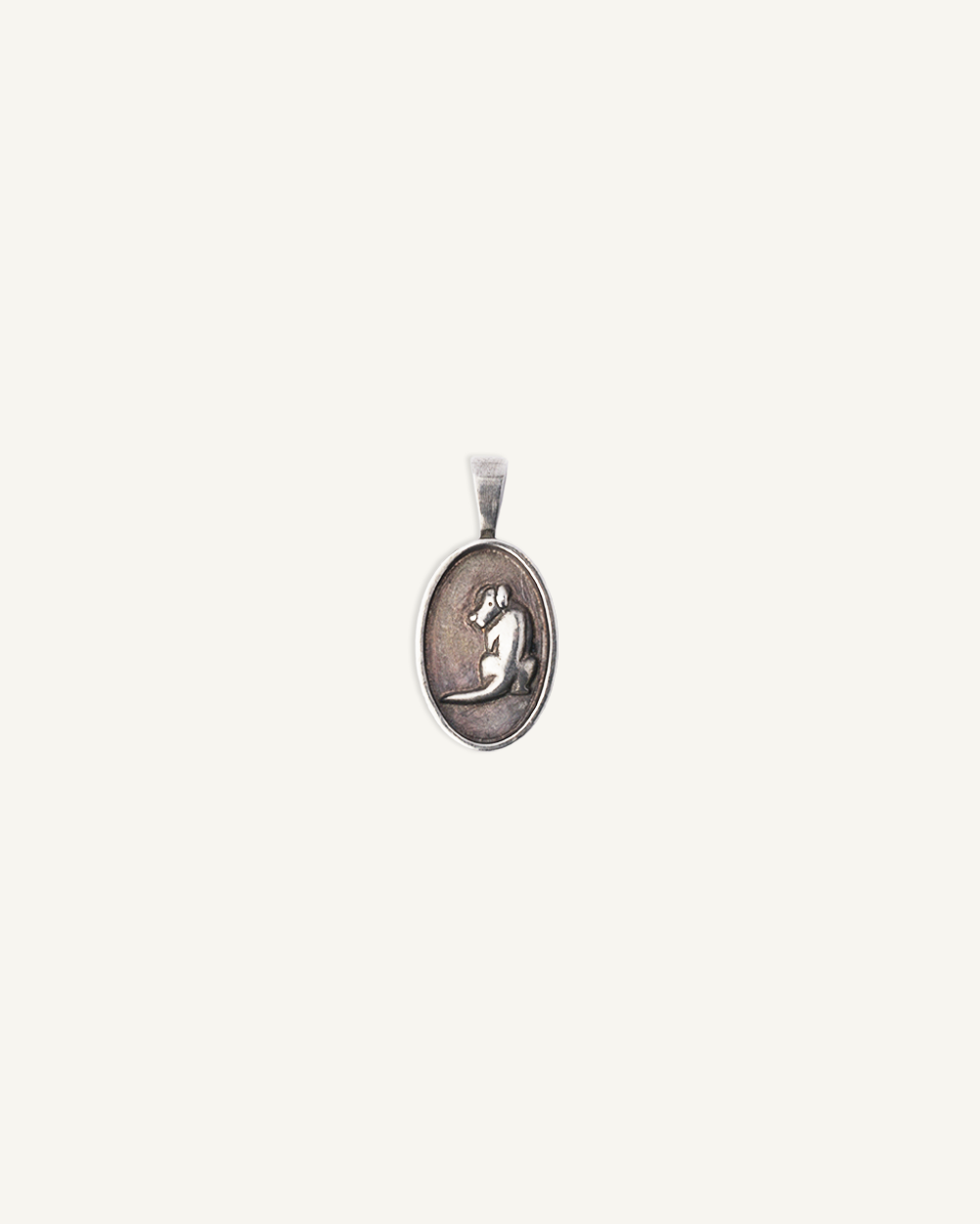 Dog Dad Silver Pendant