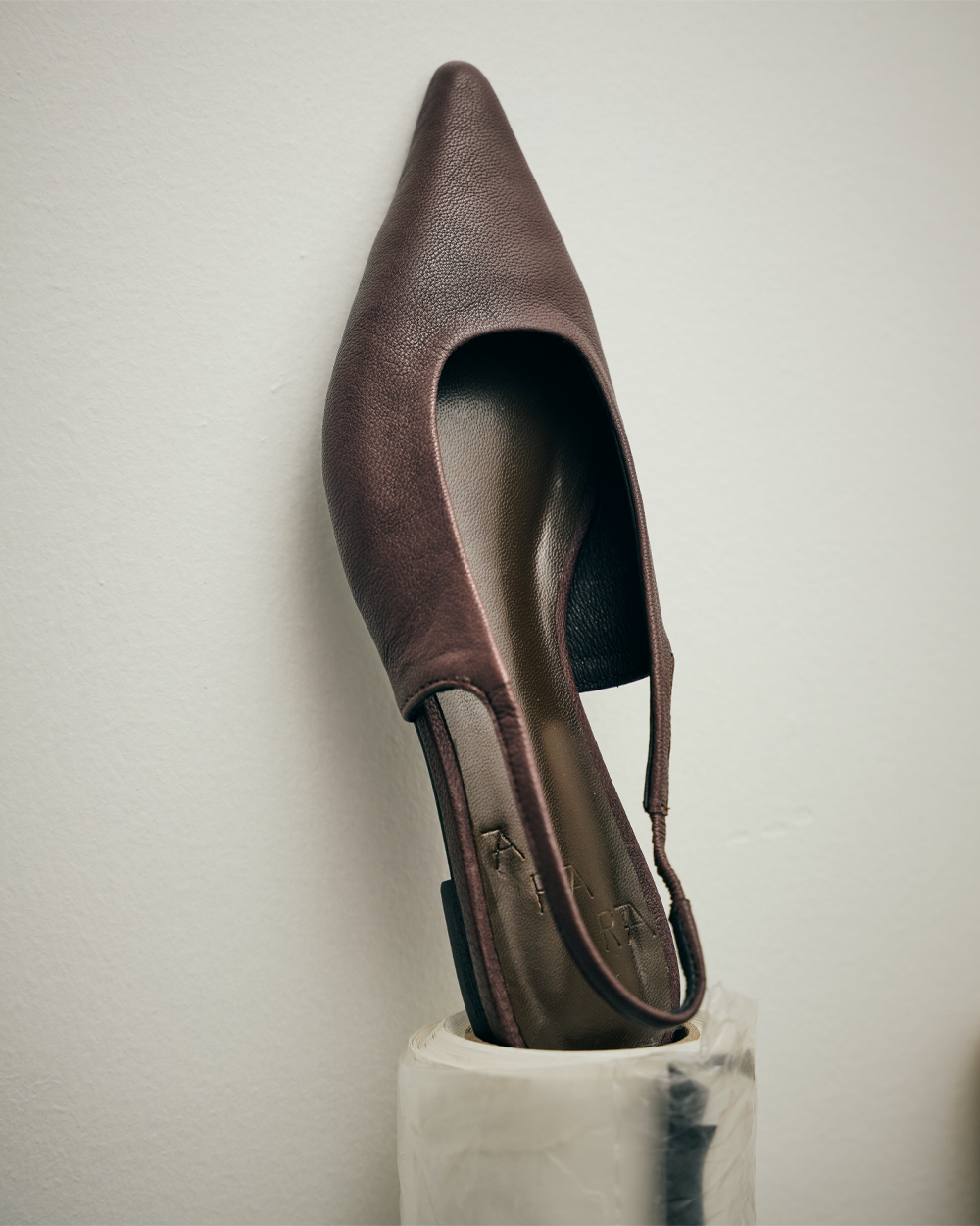 Pointed Toe Flats in Brown