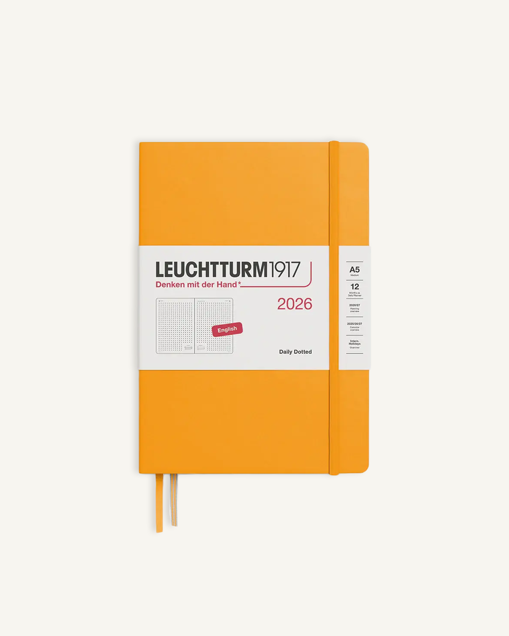 Daily Planner Dotted 2026 Hardcover