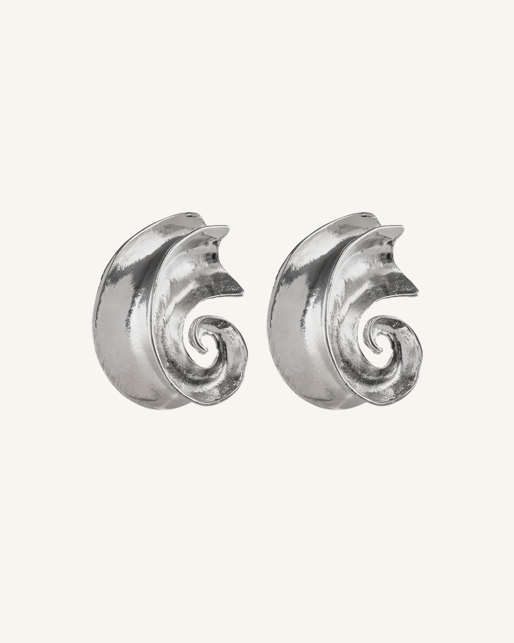 Silver Wave Earrings