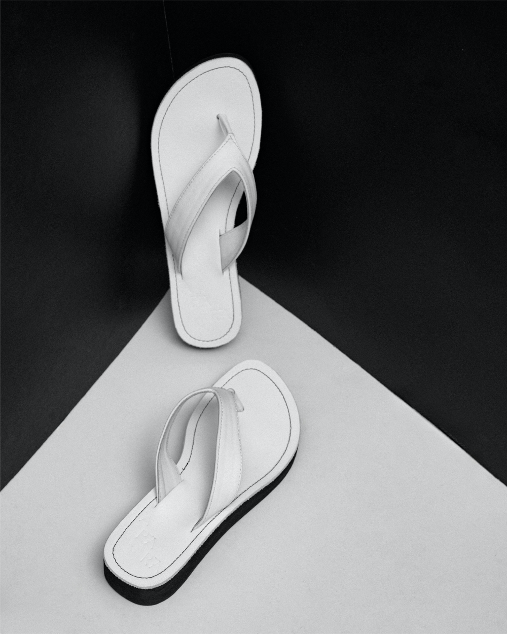 Thong Sandals in White