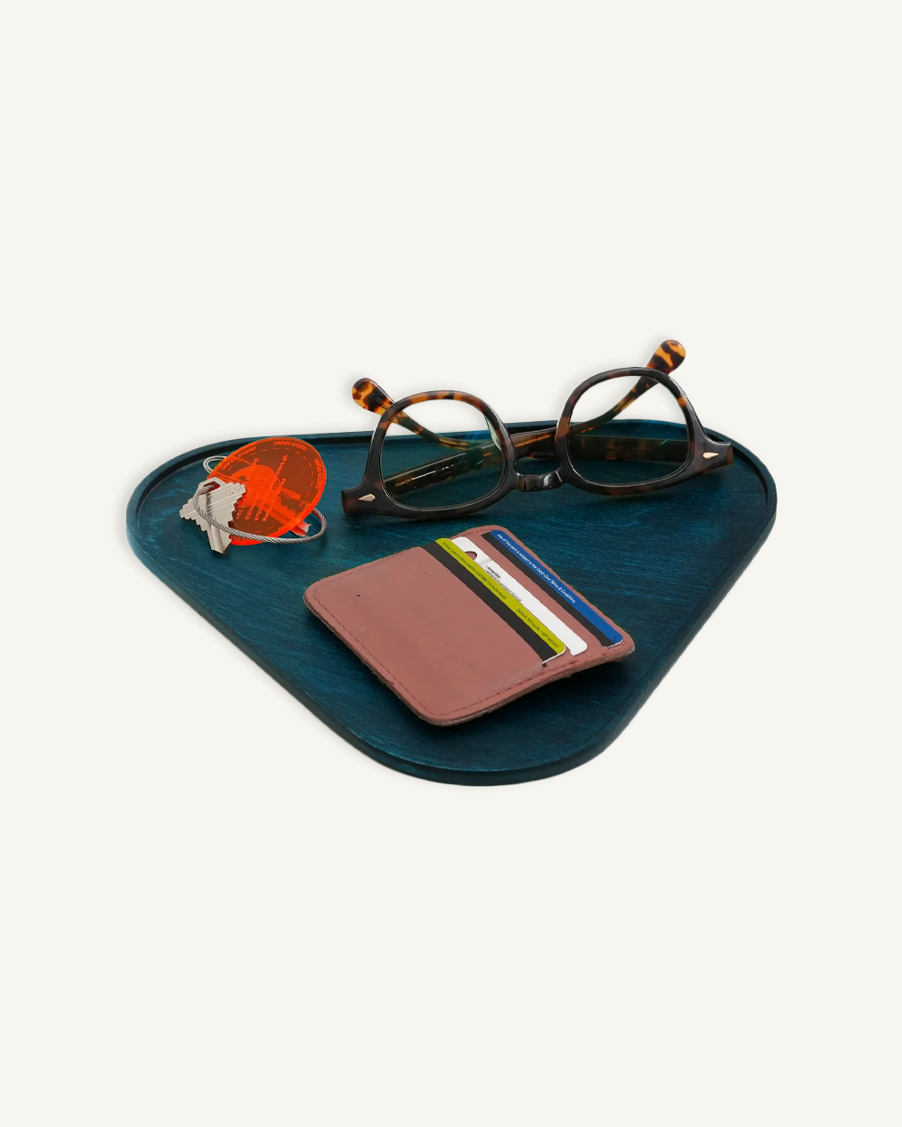 Triangular Tray in Indigo