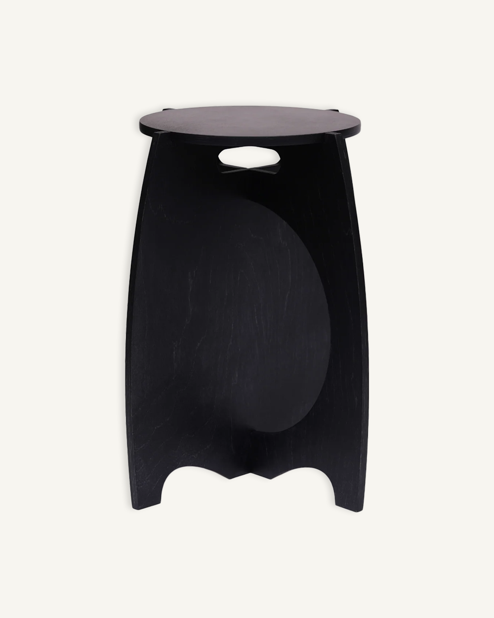 Welcome Stool in Charcoal