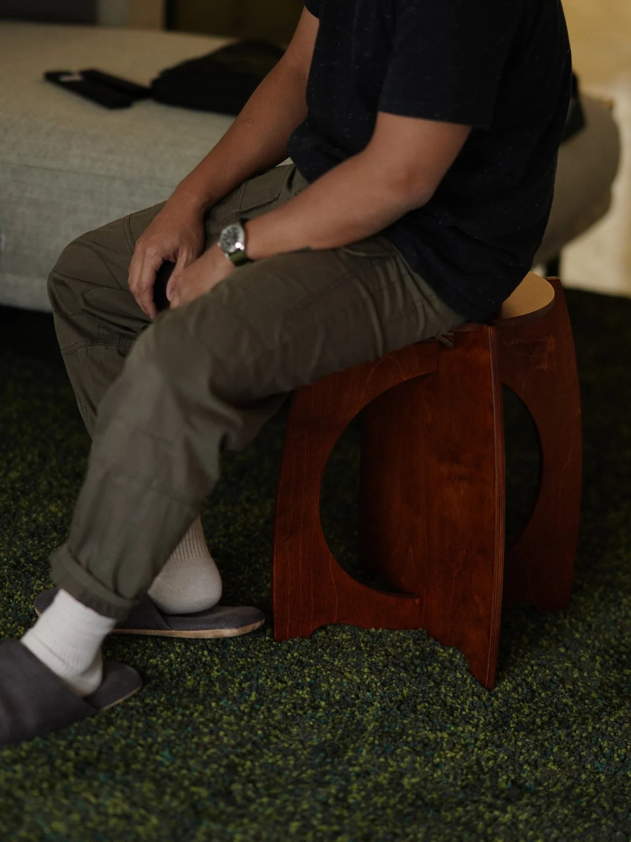 Welcome Stool in Maple