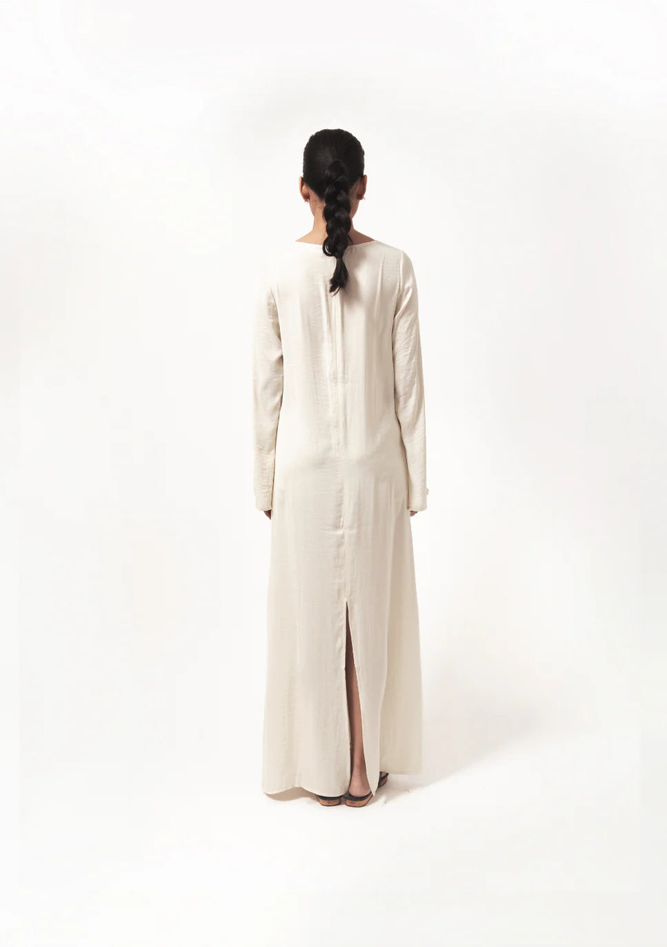 Bell Sleeve Dress in Ivory