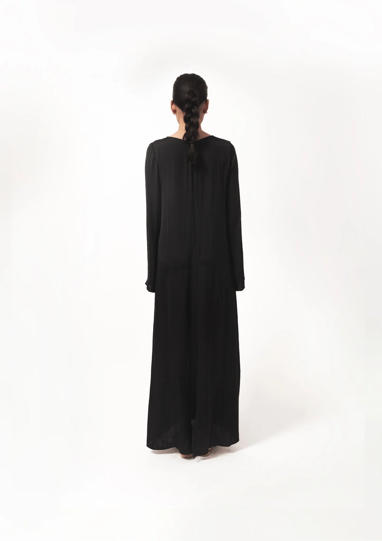 Bell Sleeve Dress in Navy