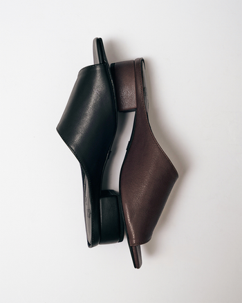 Asymmetrical Mules in Black