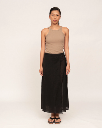 Wrap Skirt in Black