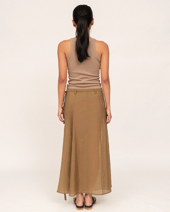 Wrap Skirt in Moss