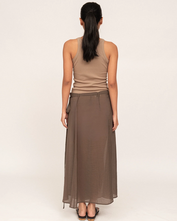 Wrap Skirt in Pewter