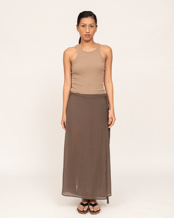 Wrap Skirt in Pewter