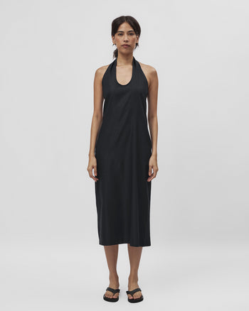 Halter Dress in Black