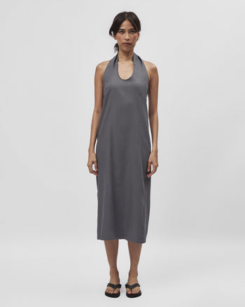 Halter Dress in Grey