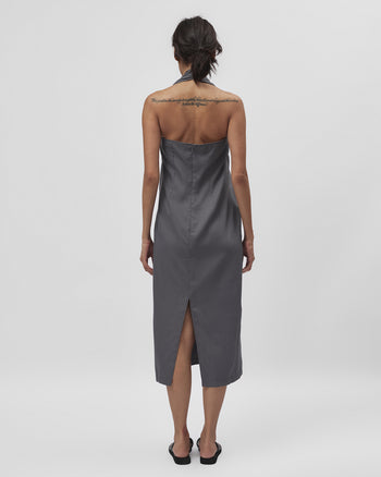 Halter Dress in Grey