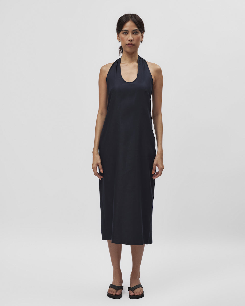 Halter Dress in Navy