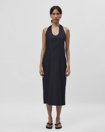Halter Dress in Navy