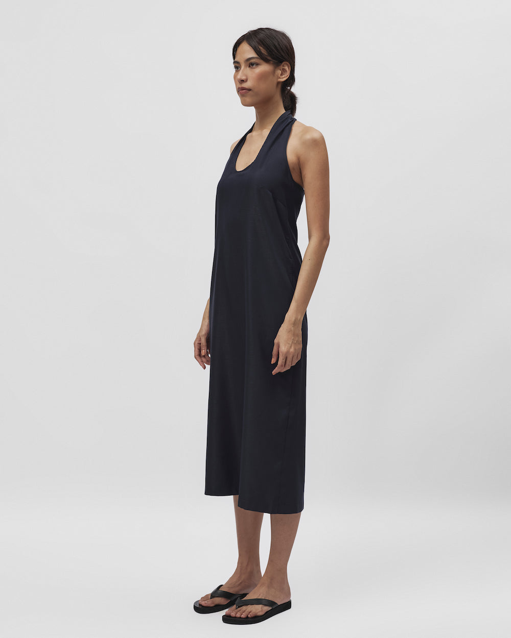 Halter Dress in Navy