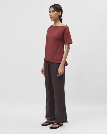 Single Shoulder Top in Red