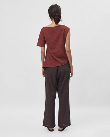 Single Shoulder Top in Red