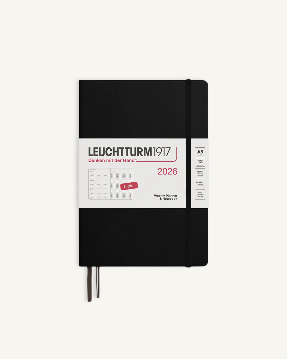 Weekly Planner & Dotted Notebook 2026 Hardcover