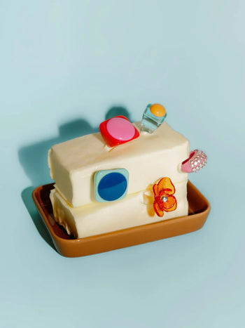 Peach Pop Blue Ring