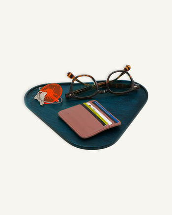 Triangular Tray in Indigo