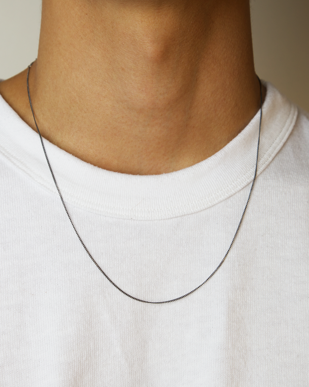 James Oxidized Silver Necklace