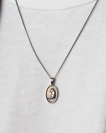 Dog Dad Silver Pendant