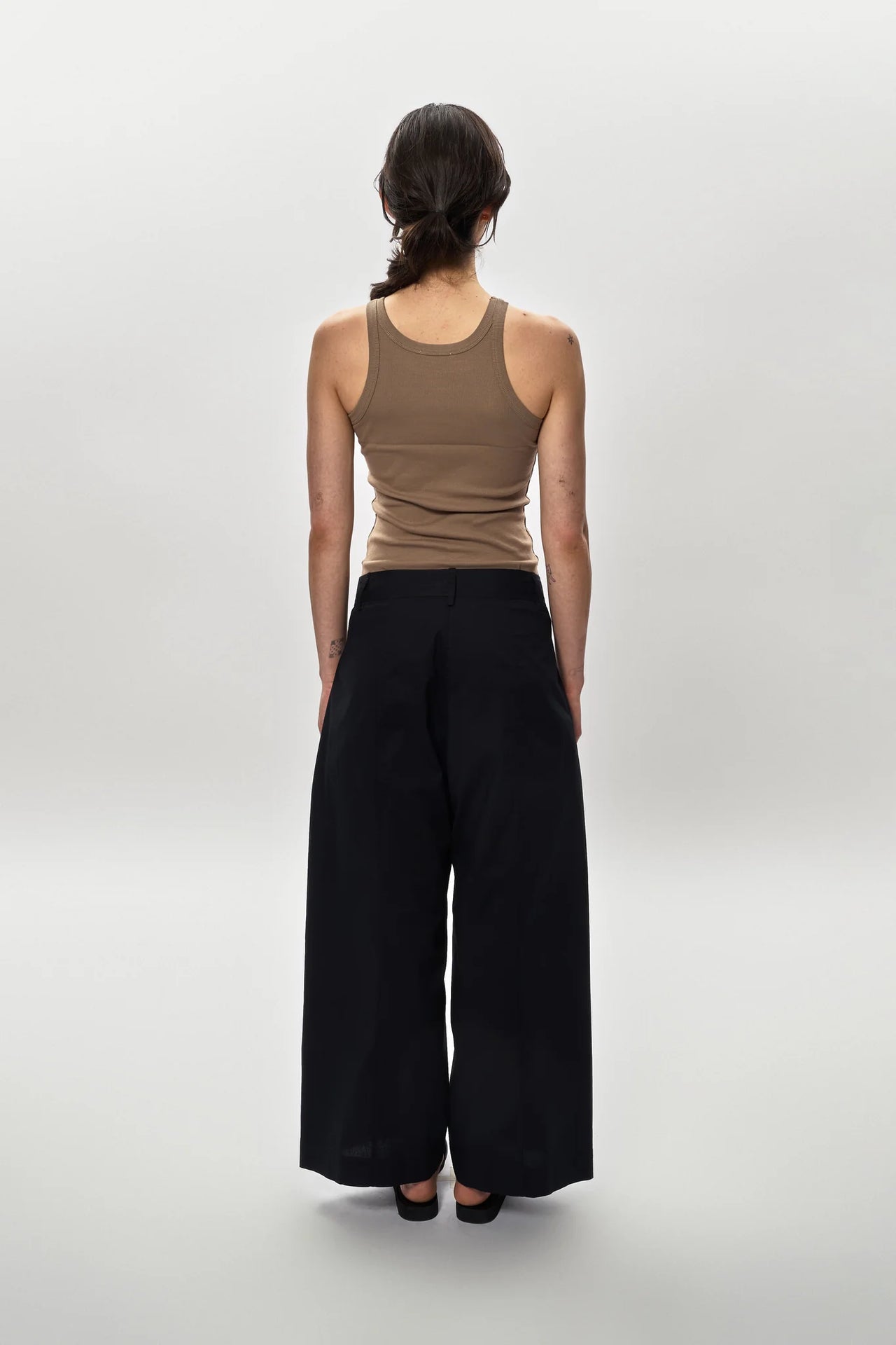 Poplin Pants in Black