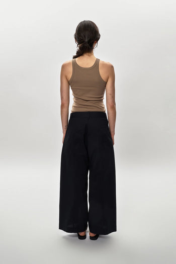 Poplin Pants in Black