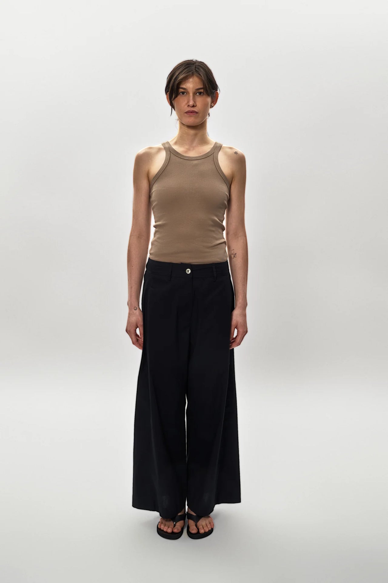 Poplin Pants in Black